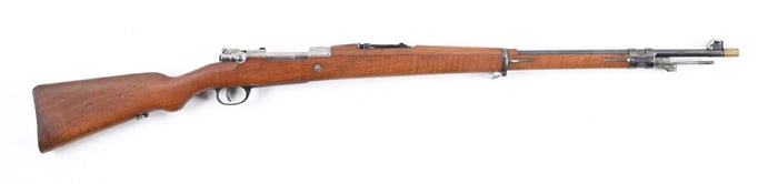 (C) DWM MODEL 1909 ARGENTINO MAUSER BOLT ACTION RIFLE.