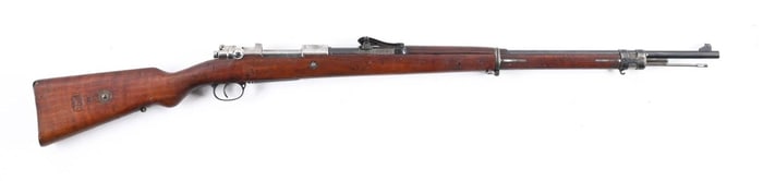 (C) FINE PERUVIAN MODEL 1909 MAUSER BOLT ACTION RIFLE.