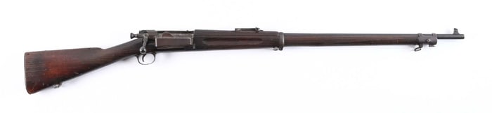 (C) SPRINGFIELD MODEL 1898 KRAG BOLT ACTION RIFLE.