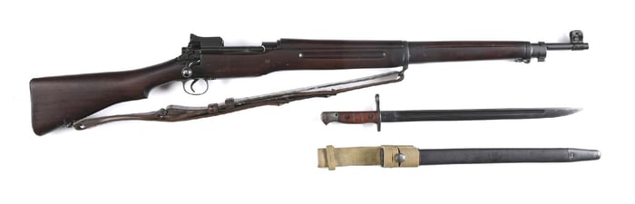 (C) REBUILT U.S MODEL REMINGTON OF 1917 BOLT ACTION RIFLE.