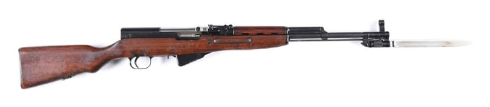 (C) ROMANIAN TYPE 56 SKS SEMI-AUTOMATIC CARBINE.