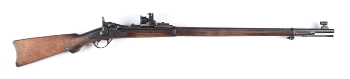 (A) SPRINGFIELD MODEL 1884 TRAPDOOR TARGET RIFLE.