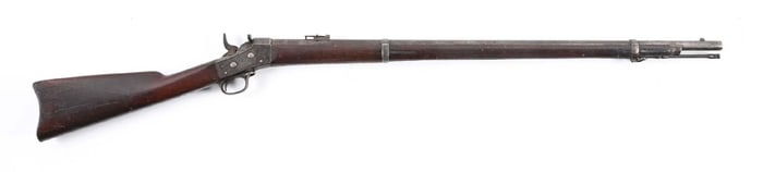 (A) SPRINGFIELD MODEL 1871 ROLLING BLOCK RIFLE.