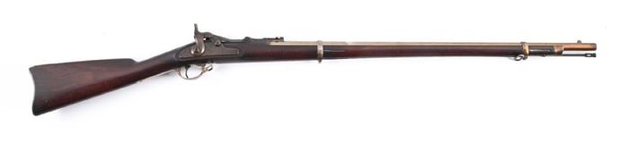 (A) SCARCE AND FINE SPRINGFIELD MODEL 1868 TRAPDOOR RIFLE.