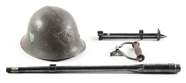 GROUPING OF SWEDISH MODEL 21 BROWNING AUTOMATIC RIFLE (B.A.R.) MACHINE GUN PARTS WITH SWEDISH M21