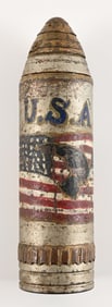 US WWI TRENCH ART SHELL.