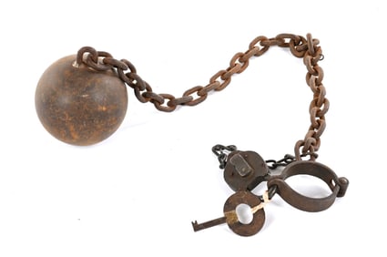 IRON BALL AND CHAIN.