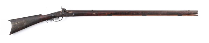 (C) PHILADELPHIA MARKED FULL STOCK PERCUSSION KENTUCKY RIFLE.
