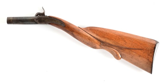(A) UNUSUAL BOXLOCK PERCUSSION BUGGY GUN.