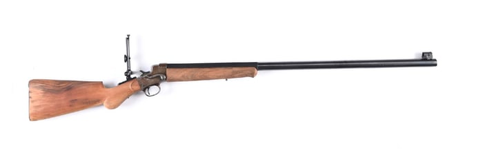 (A) CUSTOM REMINGTON HEPBURN LONG RANGE RIFLE.