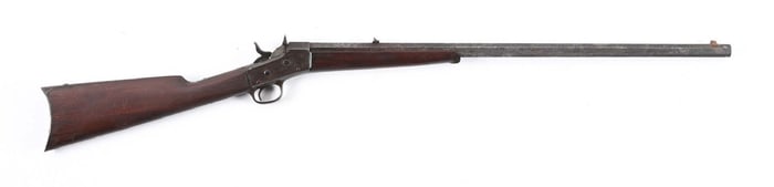 (A) WHITNEY SPORTING AND TARGET ROLLING BLOCK RIFLE.
