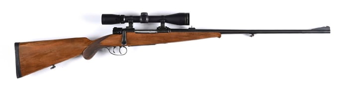 (C) CUSTOM MAUSER ACTIONED BOLT ACTION SPORTER RIFLE.