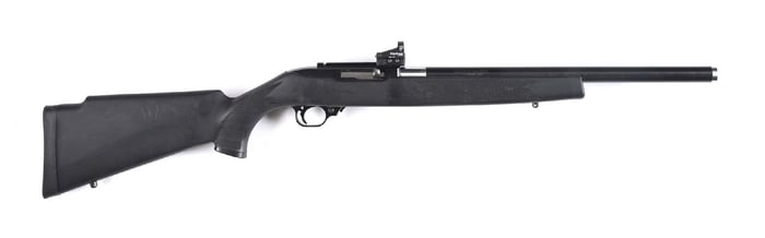 (M) RUGER 10/22 SEMI AUTOMATIC TARGET RIFLE.