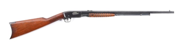(C) REMINGTON MODEL 12 SLIDE ACTION .22 LR RIFLE.
