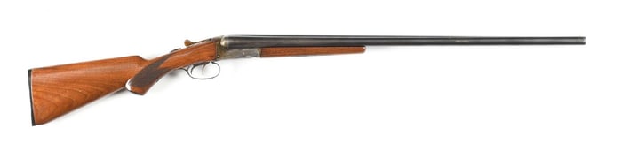 (C) FOX STERLINGWORTH 16 GAUGE SIDE BY SIDE SHOTGUN.