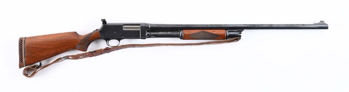 (C) RIVERSIDE ARMS MODEL 520 SLIDE ACTION 12 GAUGE SHOTGUN.