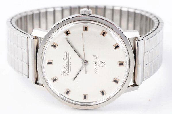 Lucien Piccard Wrist Watch.: Circa 1960s. 17 jewels. Automatic model Seashark. Chrome plate. S/S back. Waterproof. Expansion band.