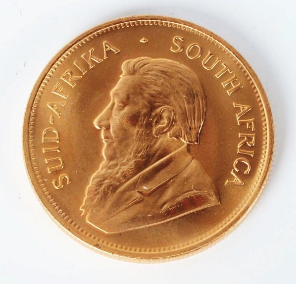 1979 1-Ounce Gold Krugerrand South African Coin.: Condition (BU).