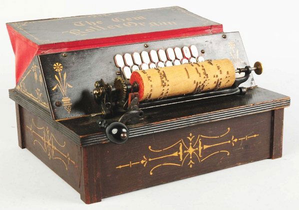The Gem Roller Organ.: Condition (Good). Size 14 - 1/2" x 12".