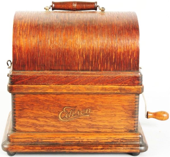 Edison Fireside Phonograph.: Model A. Condition (Excellent). Size 11 - 3/4" x 9".