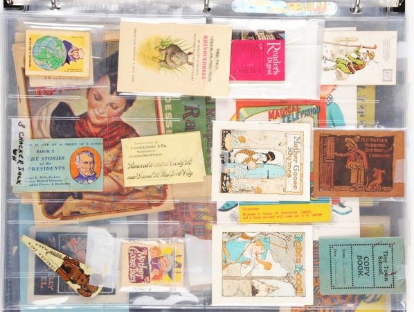 Large Lot of Advertising Booklets & Premiums.: This lot includes small booklets advertising Cracker Jack, Fleischmann's Yeast, Vick's, Kellogg's, and many more. Condition (Very Good).