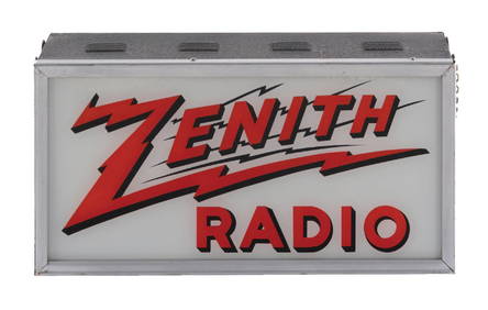 ZENITH RADIO LIGHTED SIGN (1 of 5)