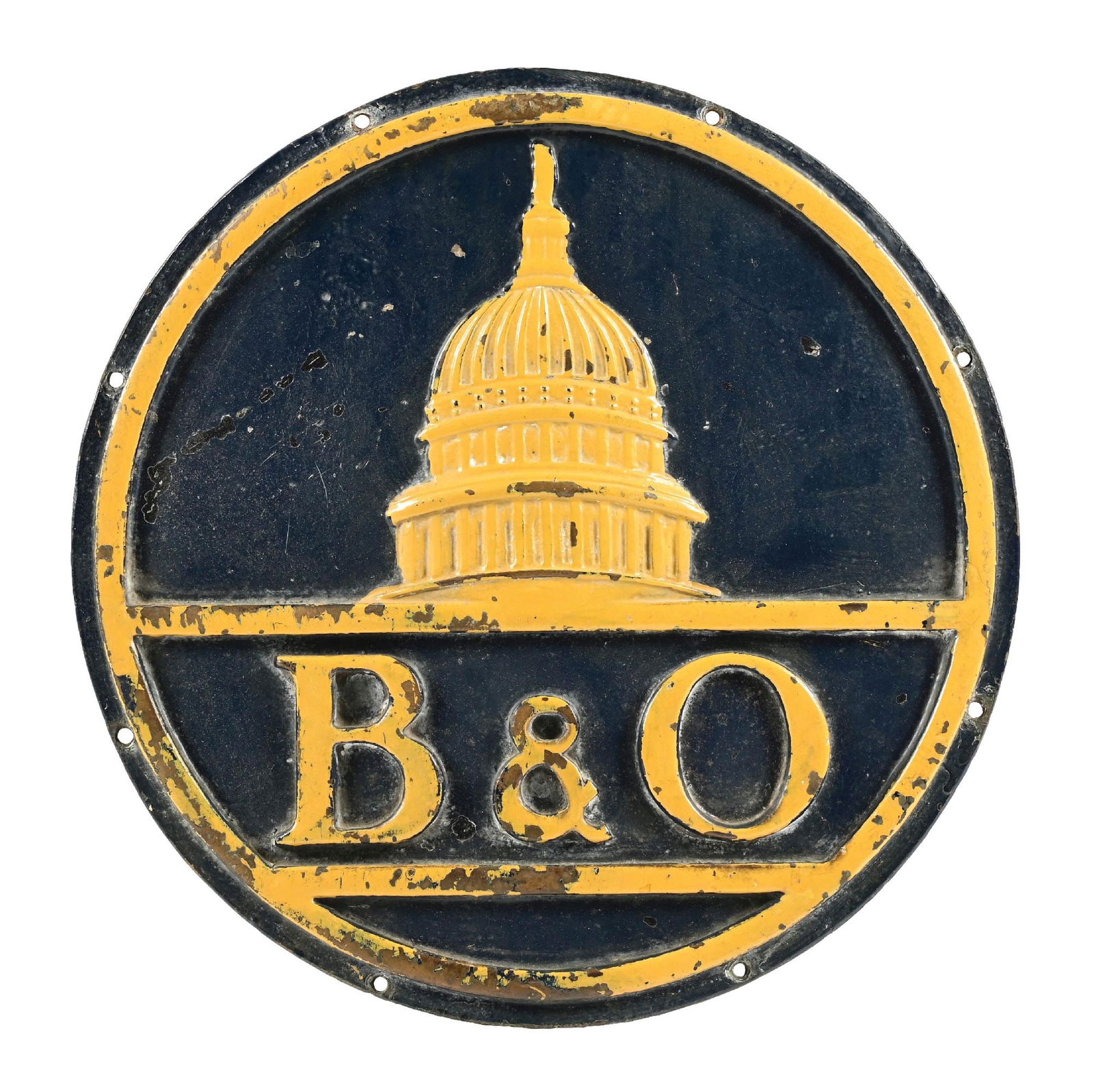 B&O CAST IRON SIGN (1 of 2)