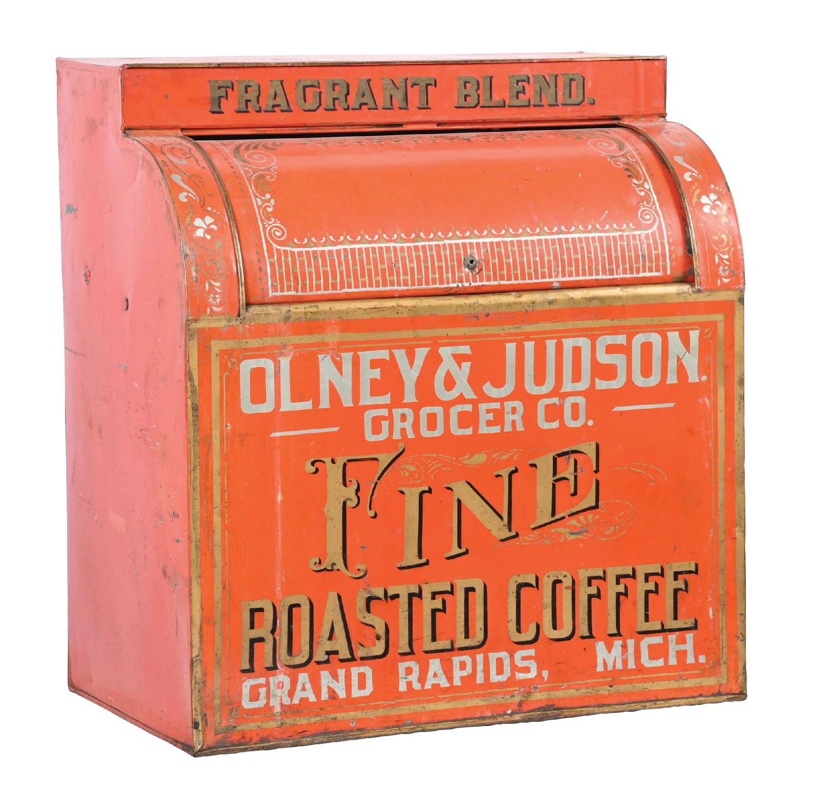 OLNEY AND JUDSON GROCER CO. COFFEE TIN (1 of 4)