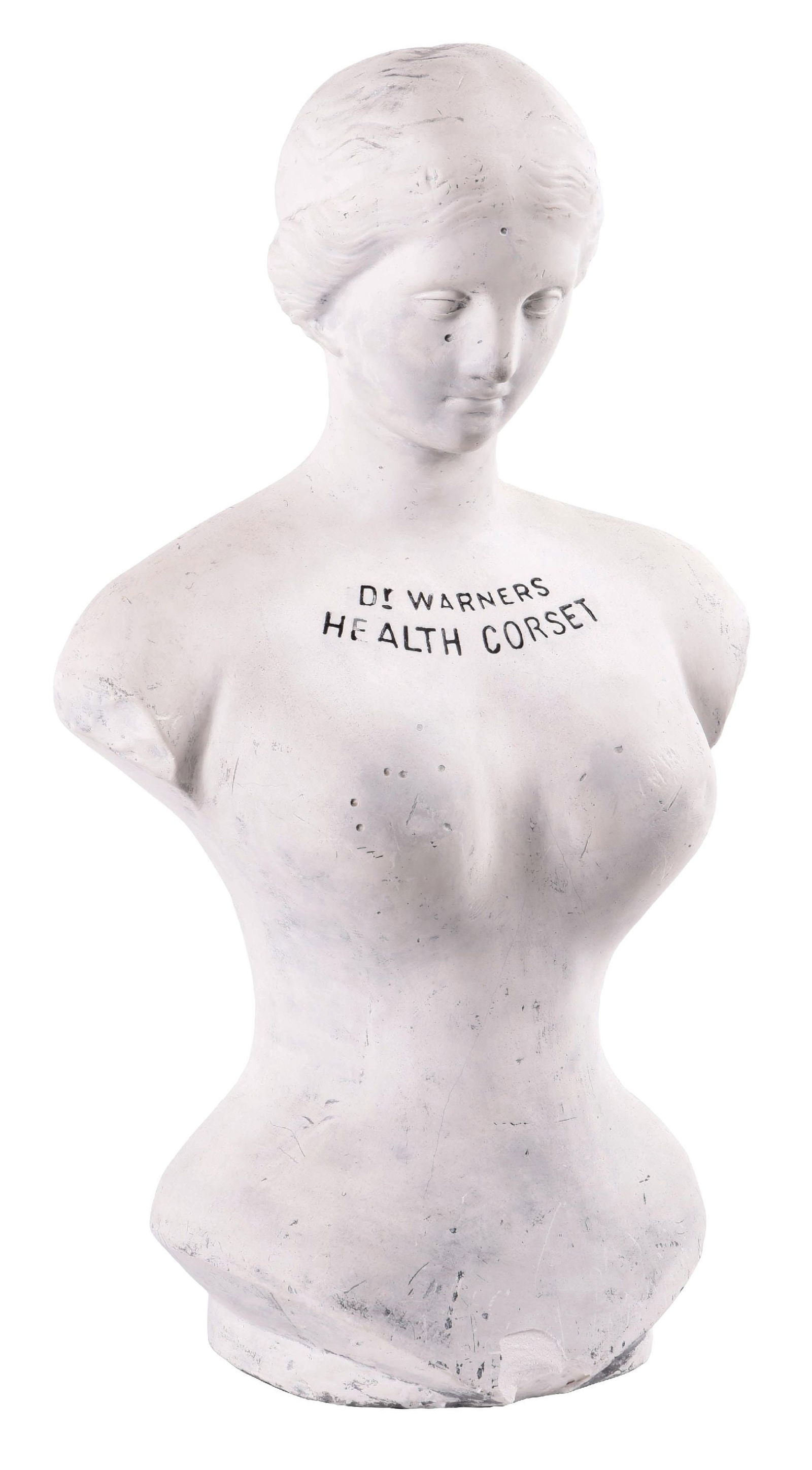 DR. WARNERS HEALTH CORSET CHALKWARE FIGURE (1 of 4)