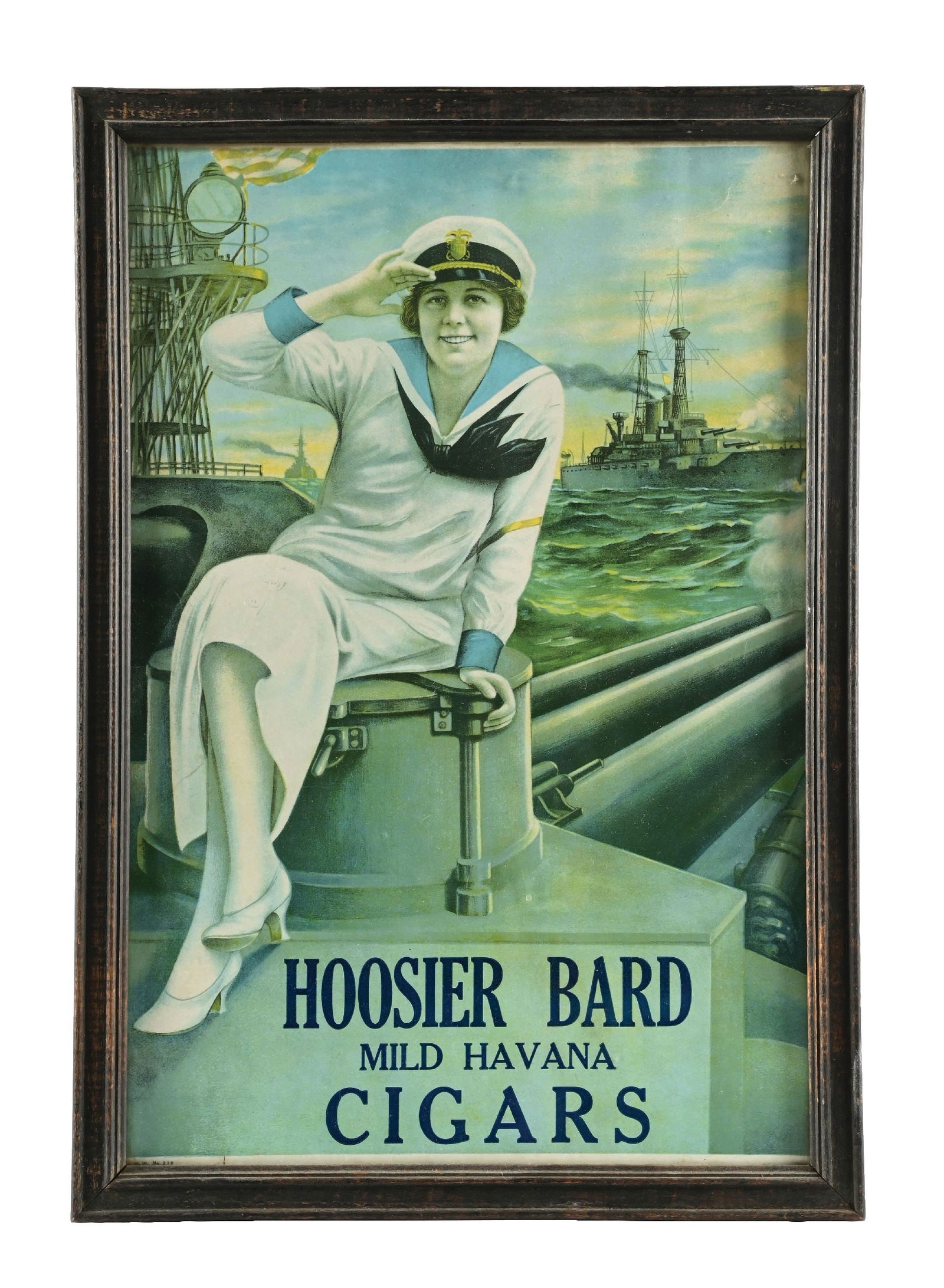 HOOSIER BARD MILD HAVANA CIGARS PAPER SIGN (1 of 3)