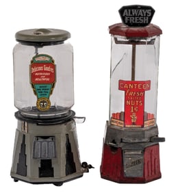 PAIR OF EARLY PEANUT MACHINES