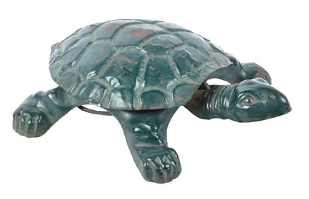 FIGURAL TURTLE SPITTOON