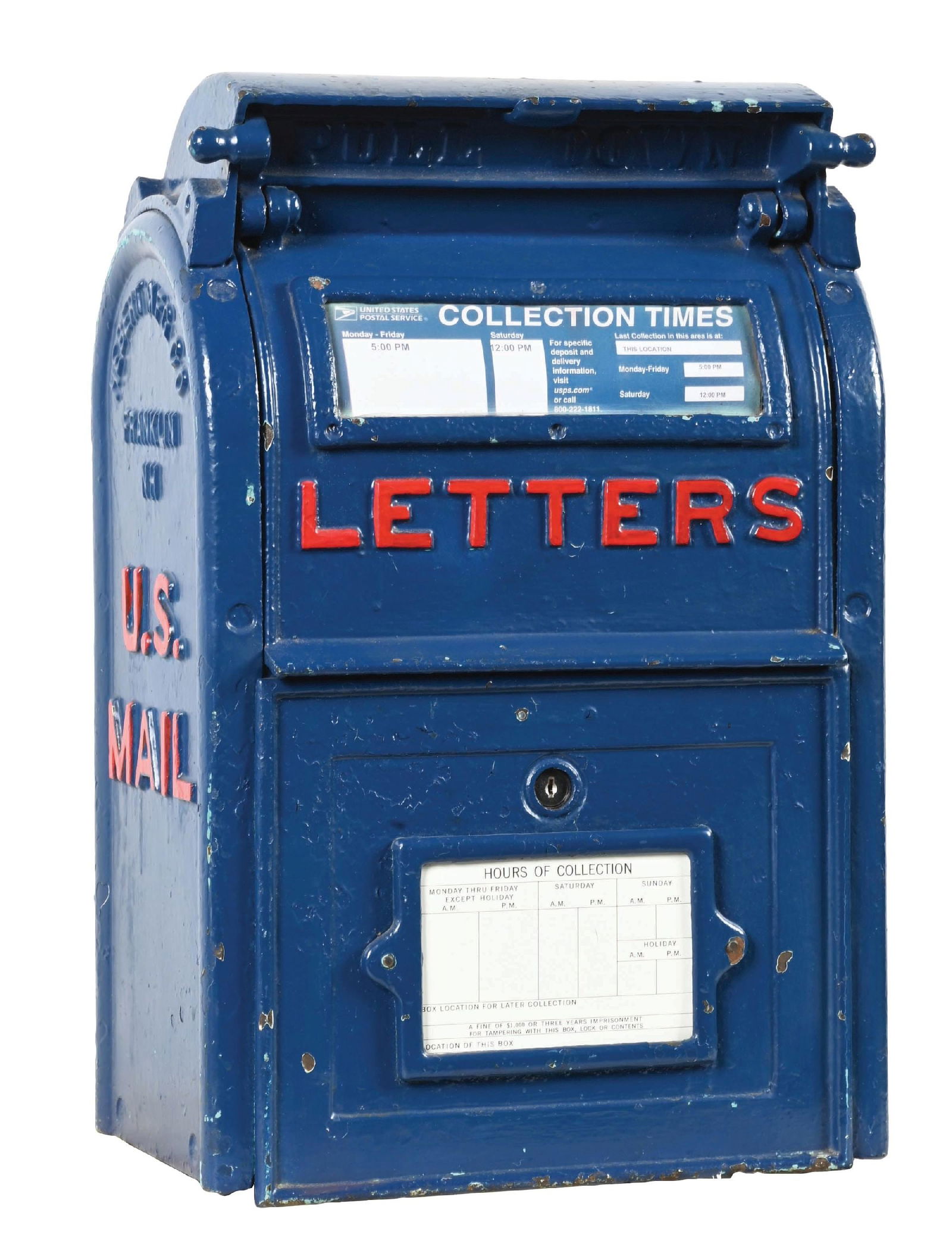 CAST IRON HEBERT MFG. CO. U.S. MAIL BOX (1 of 6)