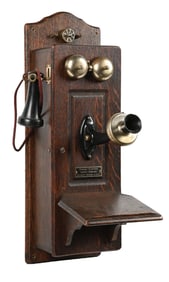 CHICAGO TELEPHONE SUPPLY CO. OAK WALL PHONE