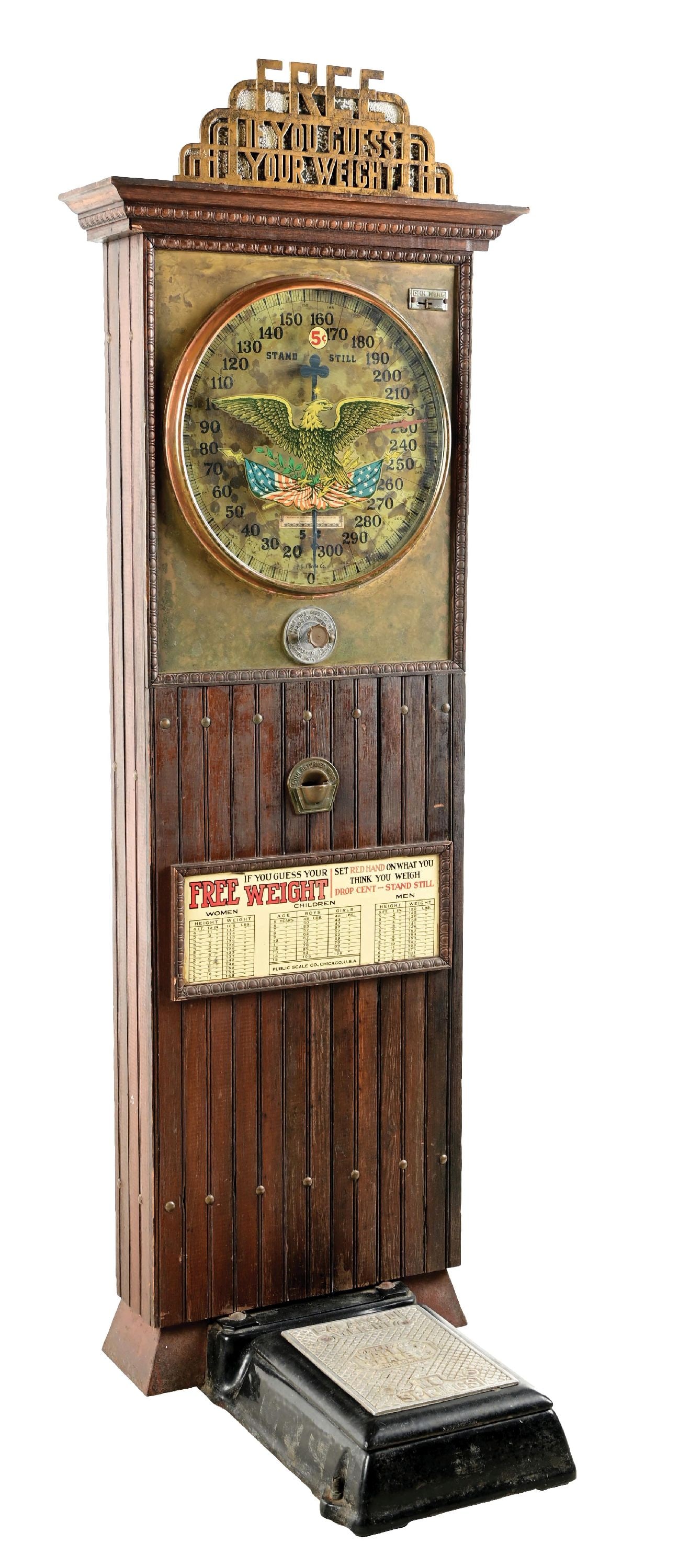 5¢ EARLY WATLING FREE-WEIGHT SCALE (1 of 8)