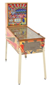 5¢ GOTTLIEB'S "KEWPIE DOLL" PINBALL MACHINE.