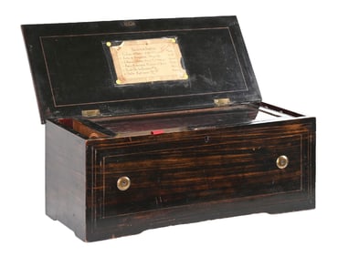 12" CYLINDER 6-TUNE MUSIC BOX