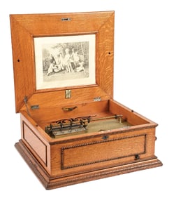 COIN-OPERATED IMPERIAL SYMPHONION 15-1/2" DISC MUSIC BOX