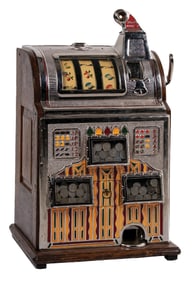 5¢ O.D. JENNINGS TRIPLE JACKPOT SLOT MACHINE