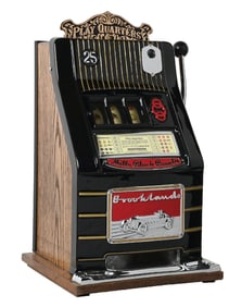 25¢ MILLS NOVELTY CO. BLACK BEAUTY BROOKLAND SLOT MACHINE
