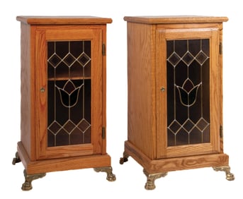 PAIR OF CONTEMPORARY SLOT MACHINE STANDS