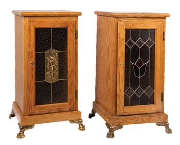 PAIR OF CONTEMPORARY SLOT MACHINE STANDS