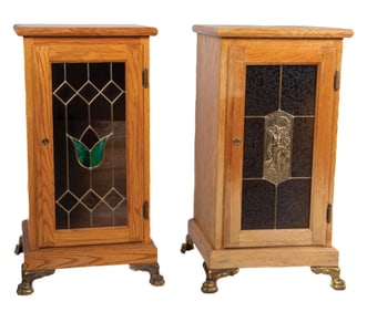 PAIR OF CONTEMPORARY SLOT MACHINE STANDS