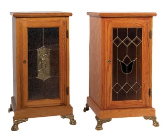 PAIR OF CONTEMPORARY SLOT MACHINE STANDS