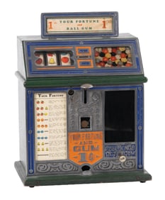 1¢ CAILLE JR. BELL GUMBALL & FORTUNE TRADE STIMULATOR