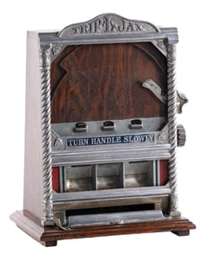 A.B.T. MFG. "TRIP-L-JAX" COIN FLIP COUNTER POCKET TRADE STIMULATOR