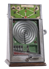 1¢ PEO MFG. COUNTERTOP SPIRAL BASEBALL GAME