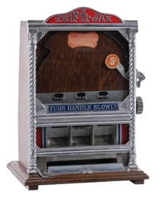 GOTTLIEB 5¢ TRIP-L-JAX COUNTER POCKET TRADE STIMULATOR