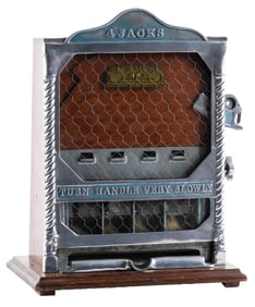1¢ FIELDS FOUR JACKS COUNTER POCKET TRADE STIMULATOR