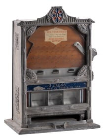 1¢ ROCK-OLA THREE JACKS COIN FLIP COUNTER POCKET TRADE STIMULATOR